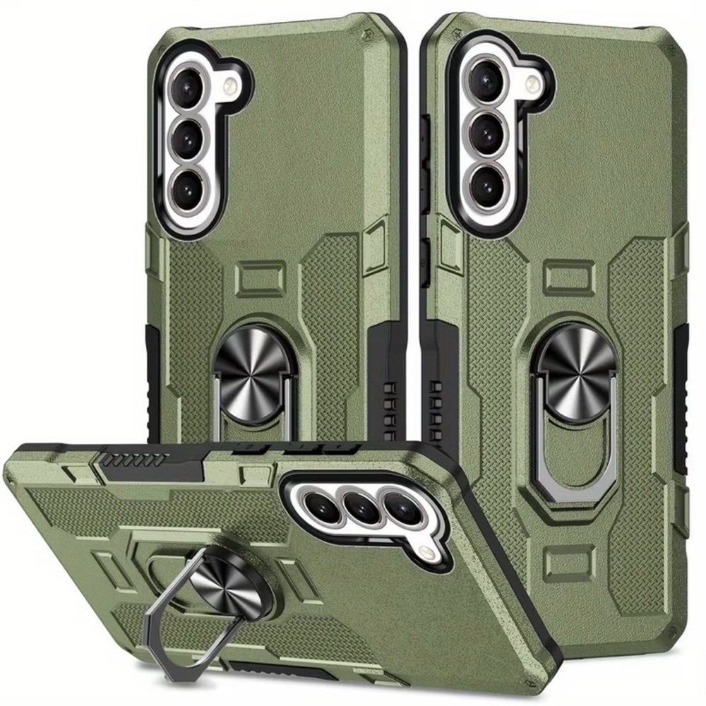 Samsung Galaxy Phone Case Magnetic 360* Rotating Ringstand Unisex Army Green